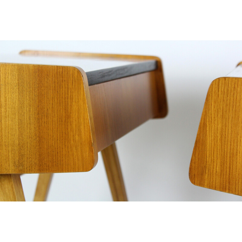 Pair of vintage Grey Formica Nightstands by František Jirák, 1960s