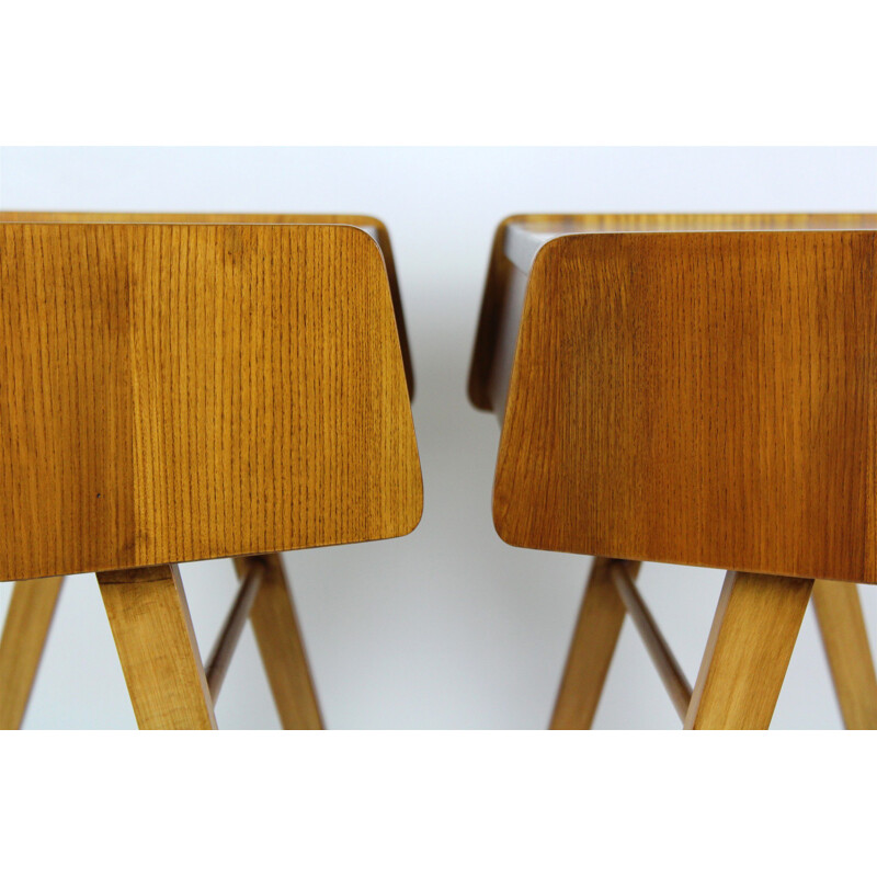 Pair of vintage Grey Formica Nightstands by František Jirák, 1960s