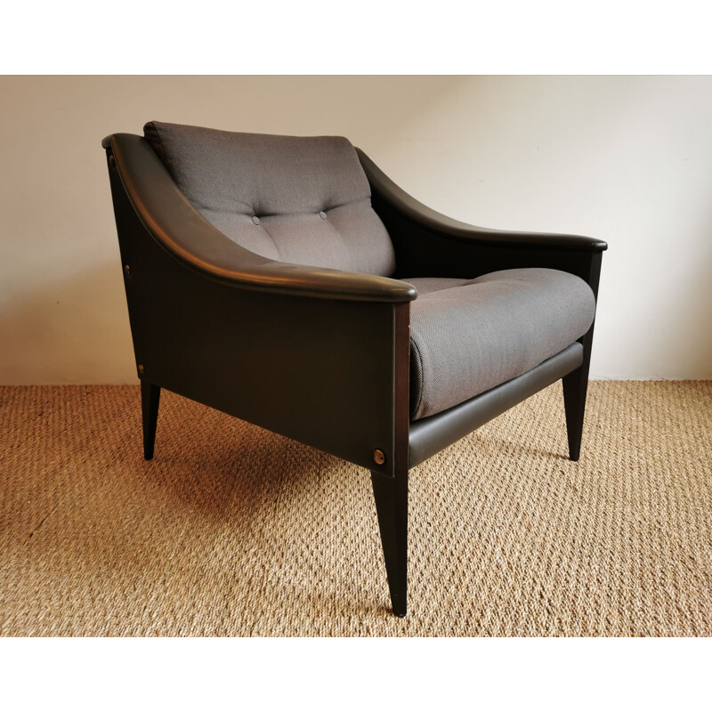 Lounge Set "Dezza" in eather by Gio Ponti for Paltrona Fau