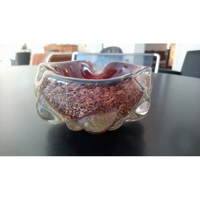 Vintage Murano glass ashtray or empty pocket, 1960