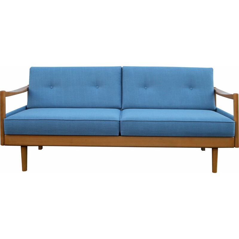 Vintage blue daybed by Wilhelm Knoll, 1960s 