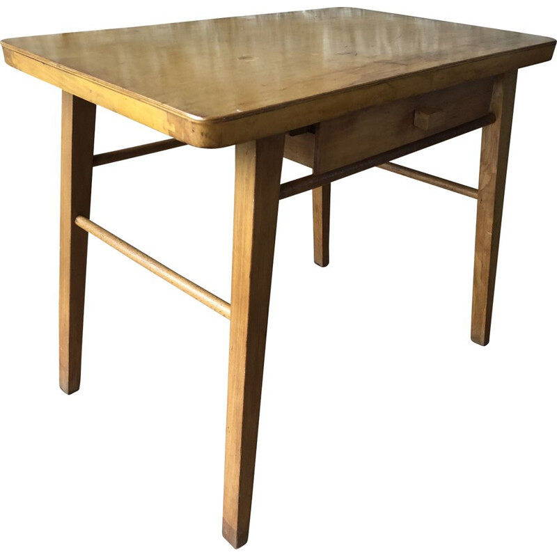 Table d'appoint scandinave vintage en bois de Baumann 1960s