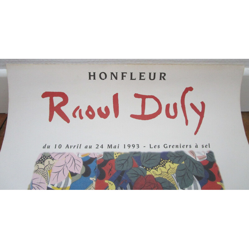 affiche Raoul Dufy la passion des tissus original numéroté