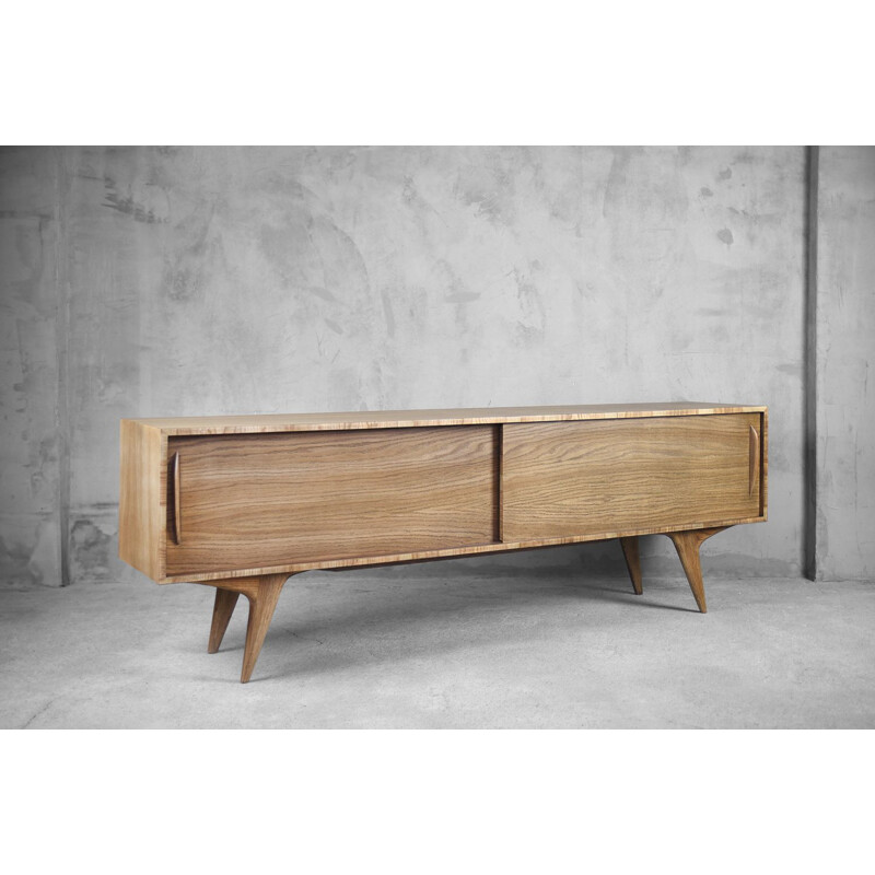 Vintage Finnish Organic Oak Sideboard, 1960s