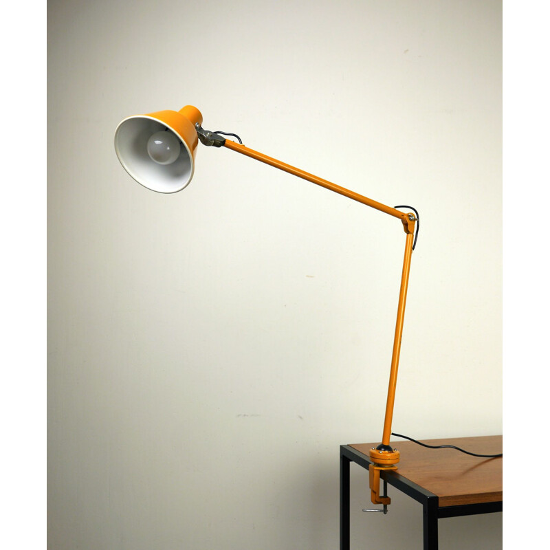 Vintage beige table lamp with Hinged Brackets, Germany, 1950s