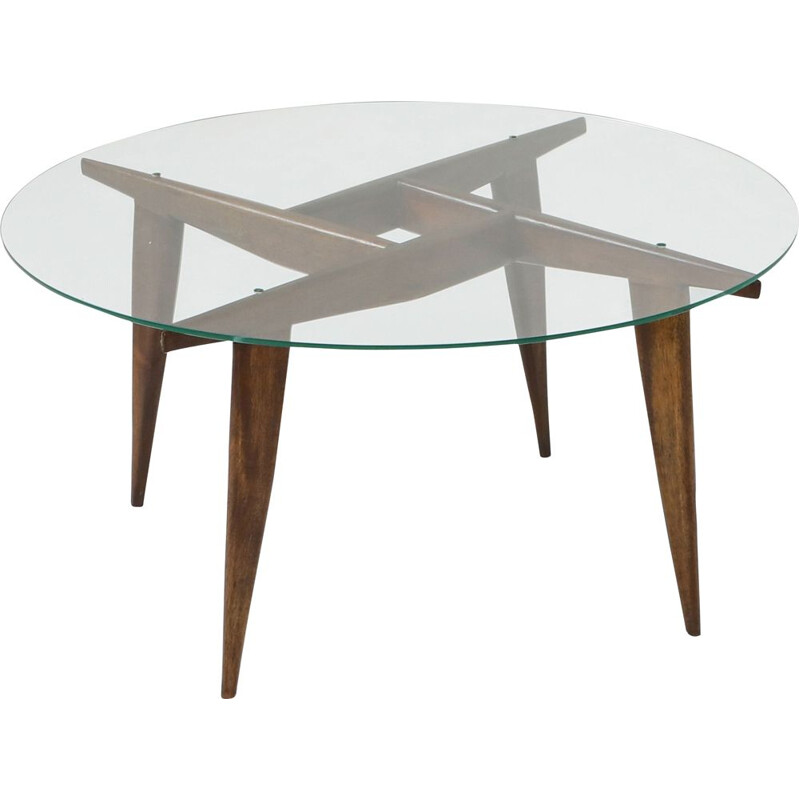 Mesa de centro vintage de Gio Ponti para Singer and Sons, Italia 1950