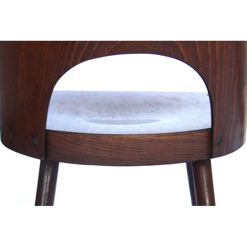 Ton armchairs in plywood and oakwood, Oswald HAERDTL - 1960s