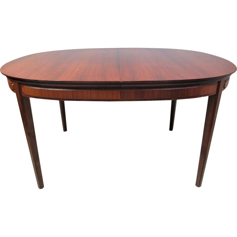 Teak round vintage table, 1960s