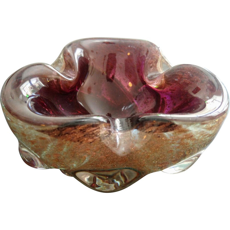 Vintage Murano glass ashtray or empty pocket, 1960