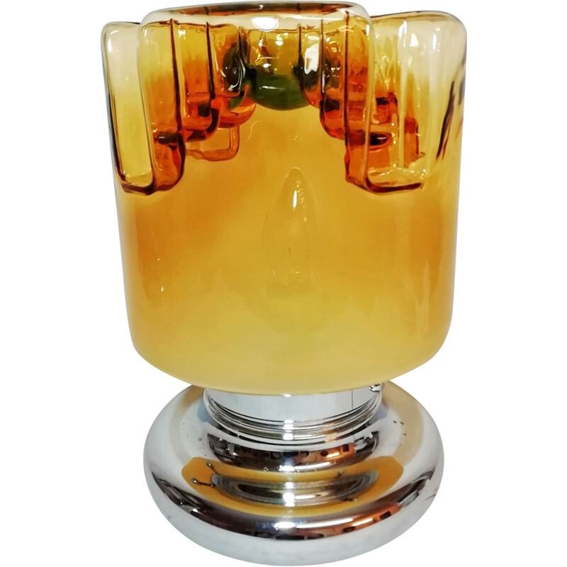 Lampe de table vintage en verre de Murano 