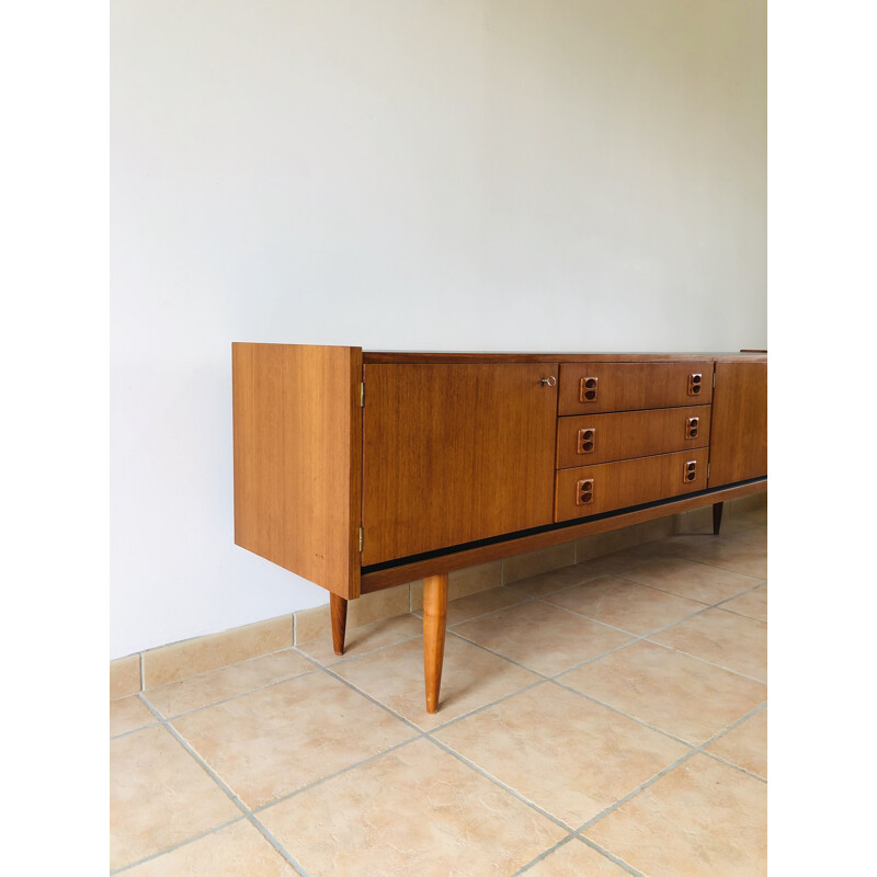 Vintage Scandinavian teak vintage sideboard, 1960s