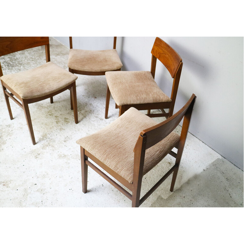 Vintage Set of 4 English dining chairs, 1960