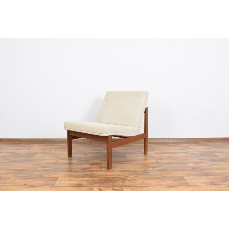 Pair of Danish Teak armchair by Ole Gjerlov-Knudsen & Torben Lind for France & Søn, 1960s