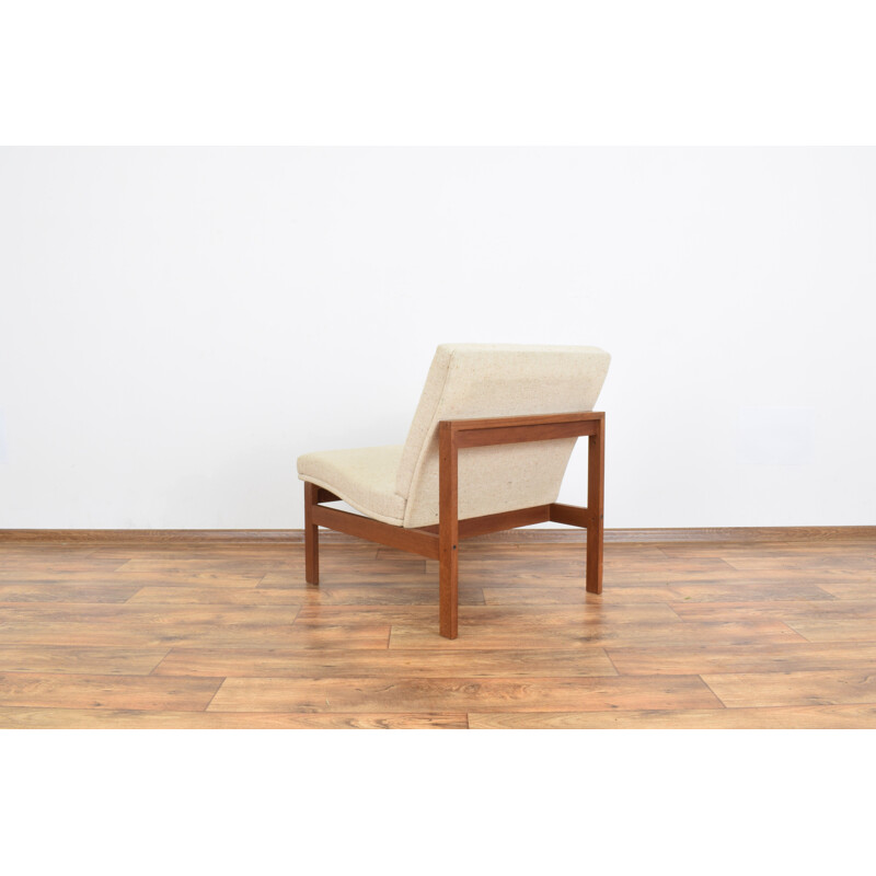 Pair of Danish Teak armchair by Ole Gjerlov-Knudsen & Torben Lind for France & Søn, 1960s