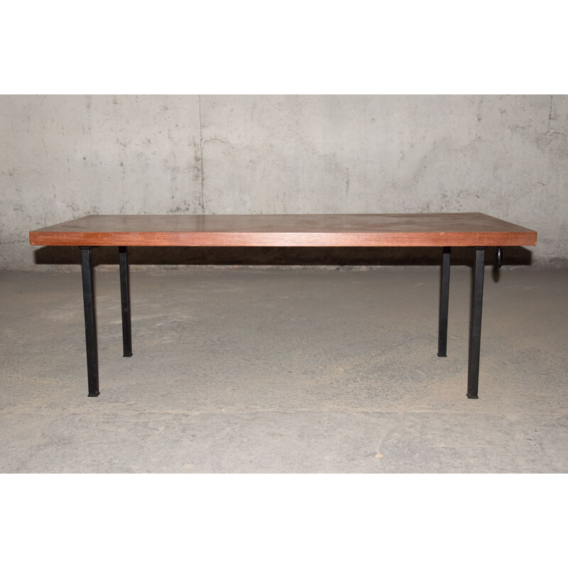 Vintage adjustable teak table, Hornlein Holzminden system, 1960