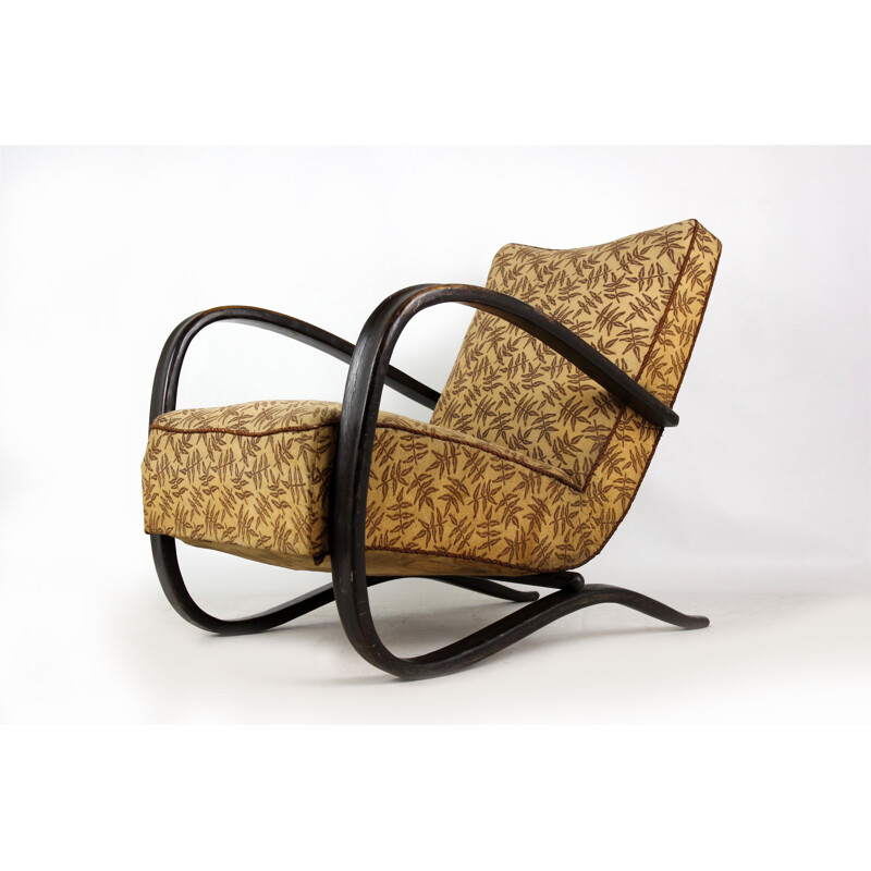 Vintage H-269 Art Deco Armchair by Jindrich Halabala for Thonet, 1930s