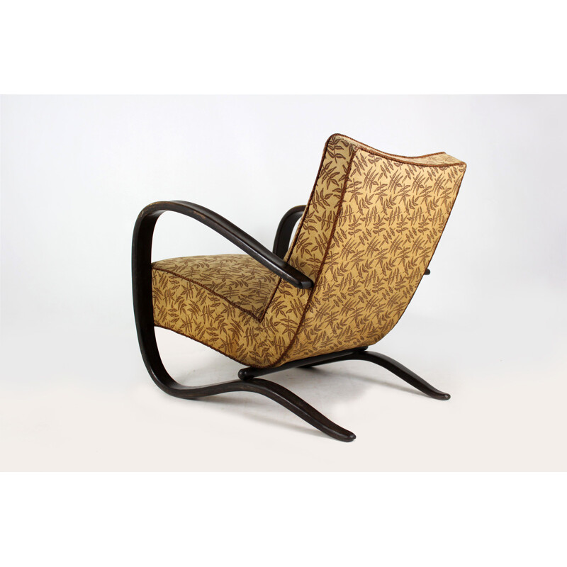 Vintage H-269 Art Deco Armchair by Jindrich Halabala for Thonet, 1930s