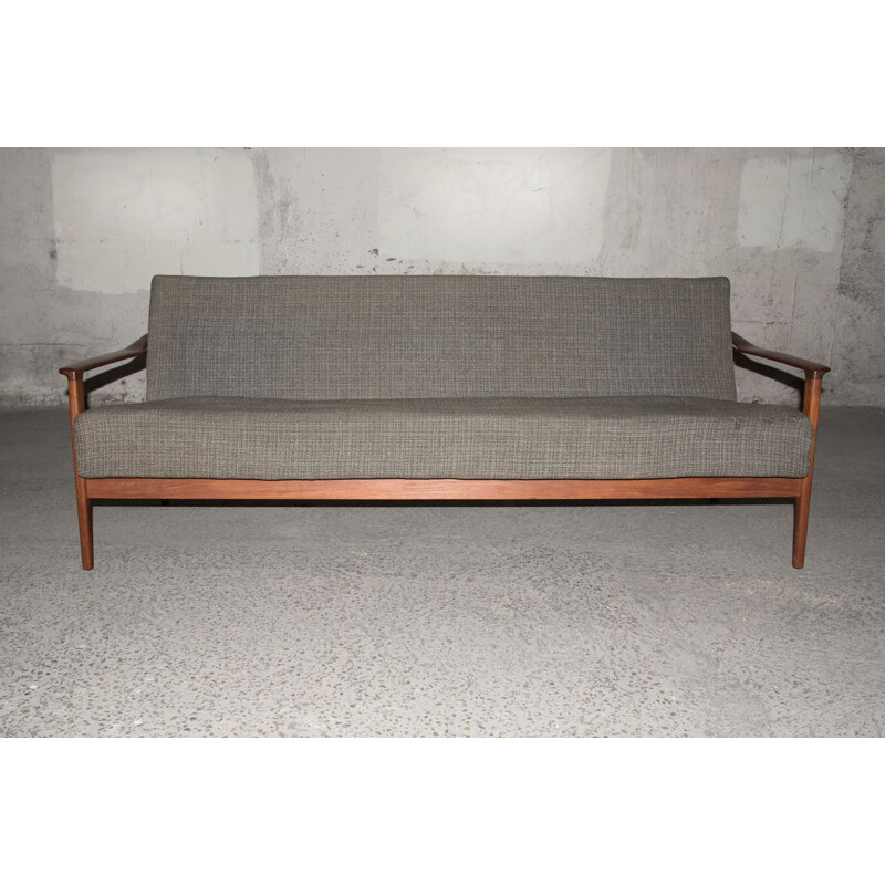 Vintage Scandinavian teak sofa-bed 1960