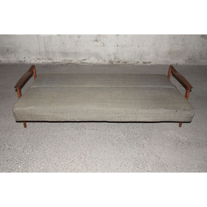 Vintage Scandinavian teak sofa-bed 1960