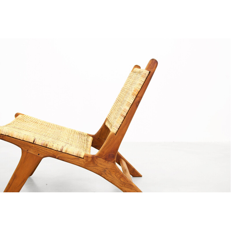 Vintage pair of Danish Teak Lounge Chairs 1960