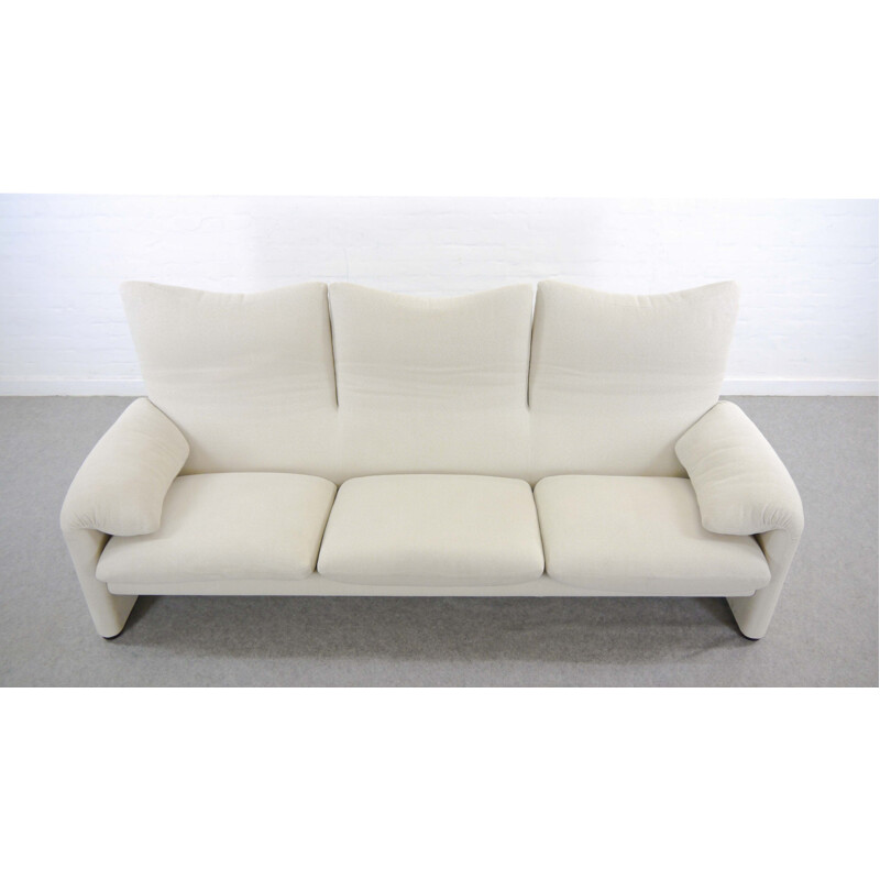 Vintage Maralunga 3-Seater Sofa by Vico Magistretti for Cassina, Italy