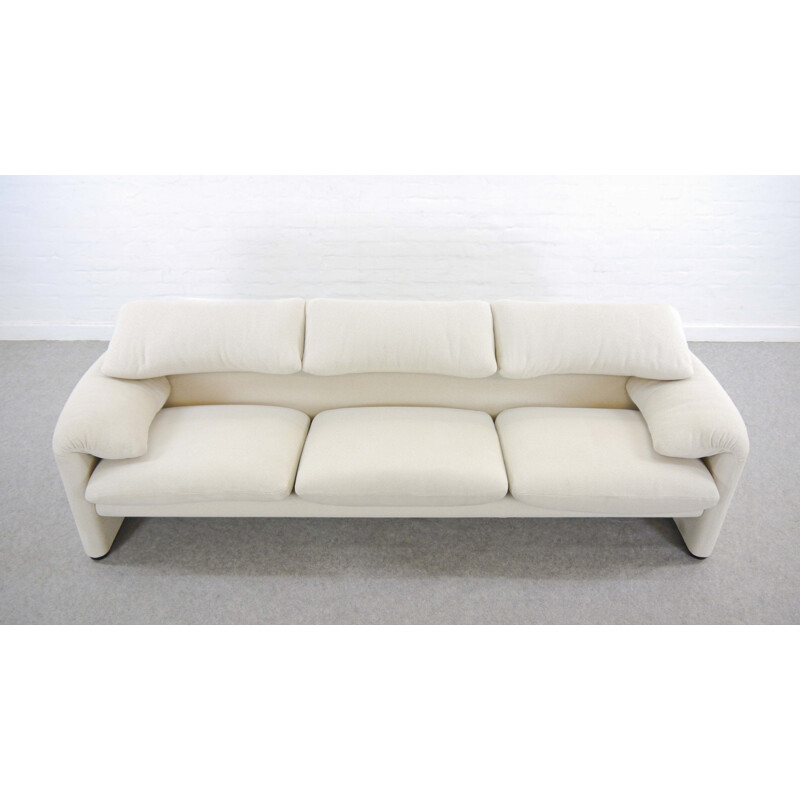 Vintage Maralunga 3-Seater Sofa by Vico Magistretti for Cassina, Italy