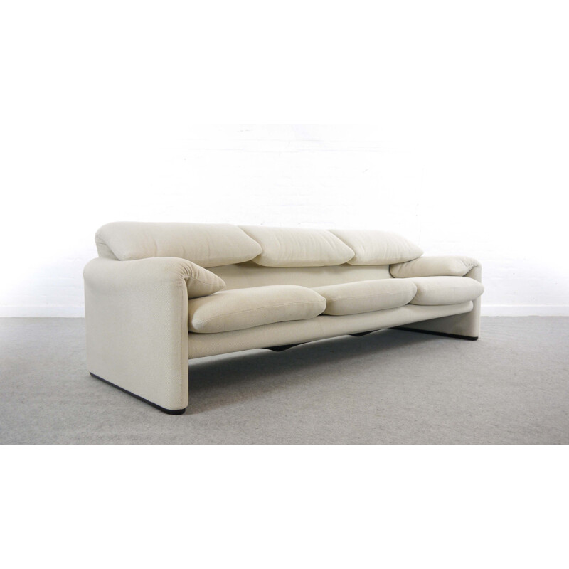 Vintage Maralunga 3-Seater Sofa by Vico Magistretti for Cassina, Italy