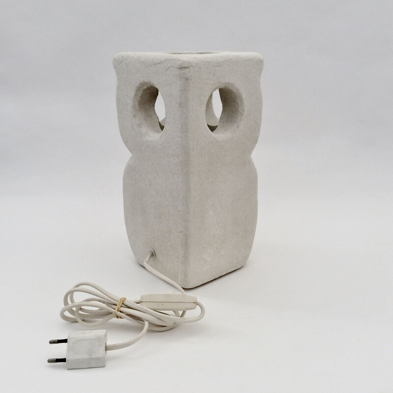 Vintage Owl Lamp by Albert Tormos, 1970 France.