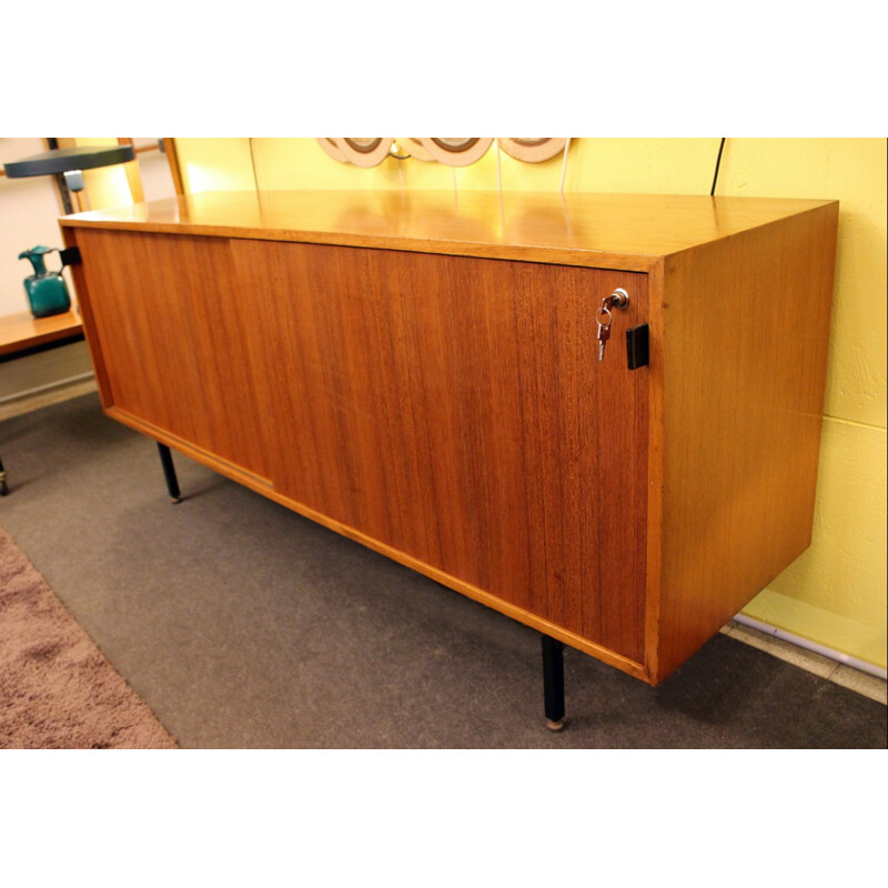 Sideboard in wood and metal, Florence KNOLL - 1970s