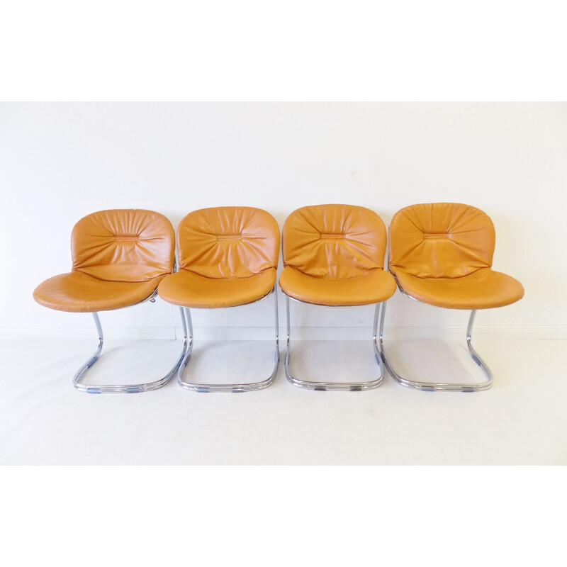 Set of 4 vintage Sabrina dining chairs by Gastone Rinaldi