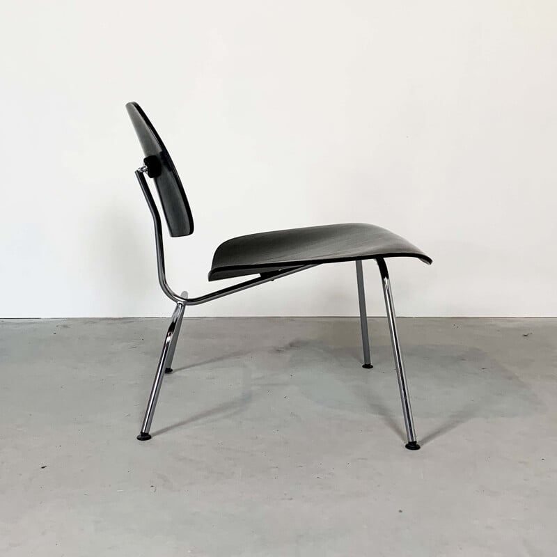 Black vintage LCM chair by Charles & Ray Eames for Vitra