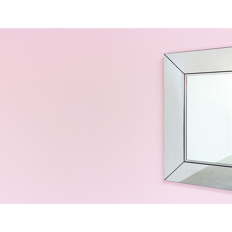 Vintage chrome mirror by Cidue, Italy 1970