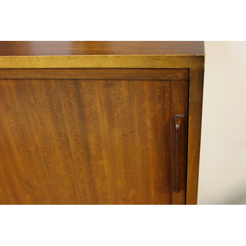 Oakwood sideboard with ceramics, Alfred HENDRICKX - 1950s