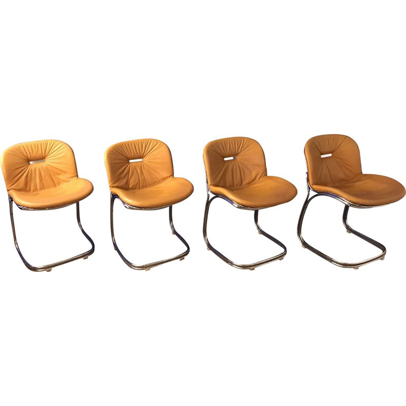 Set of 4 Sabrina chairs by Gastone Rinaldi for Rima, 1970