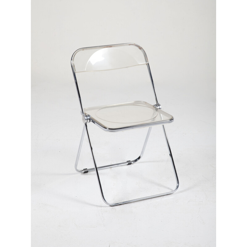 Set of 6 Plia Folding Chairs by Giancarlo Piretti for Castelli  Anonima Castelli, 1960s