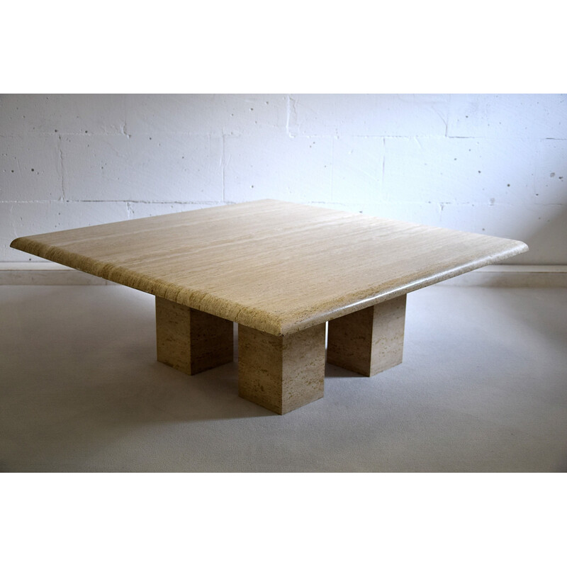 Vintage travertine coffee table