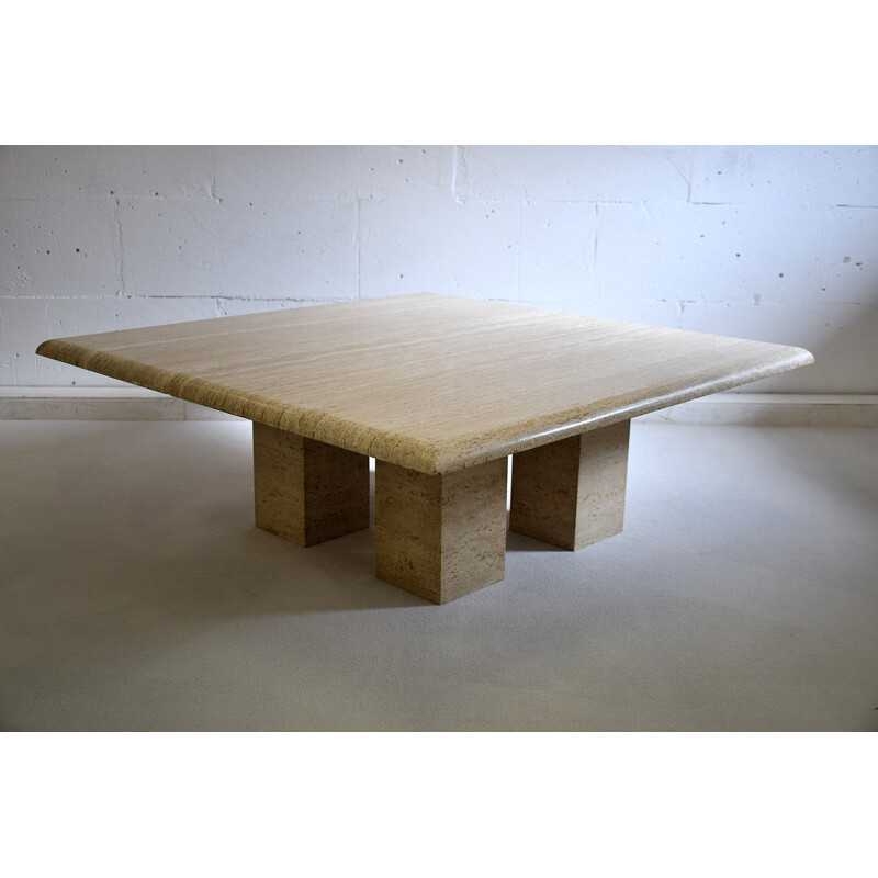 Vintage travertine coffee table