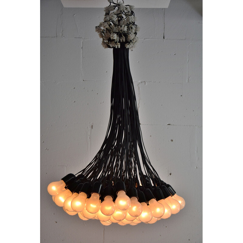 Vintage Chandelier 85 Lamps by Rody Graumans pour Droog Design, 1995