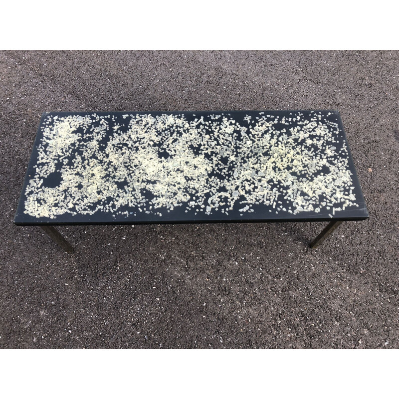 Vintage resin coffee table by Pierre Giraudon, 1970