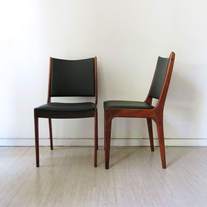 Set of 6 Rosewood Dining Chairs by Johannes Andersen for Uldum Mobelfabrik, 1960s