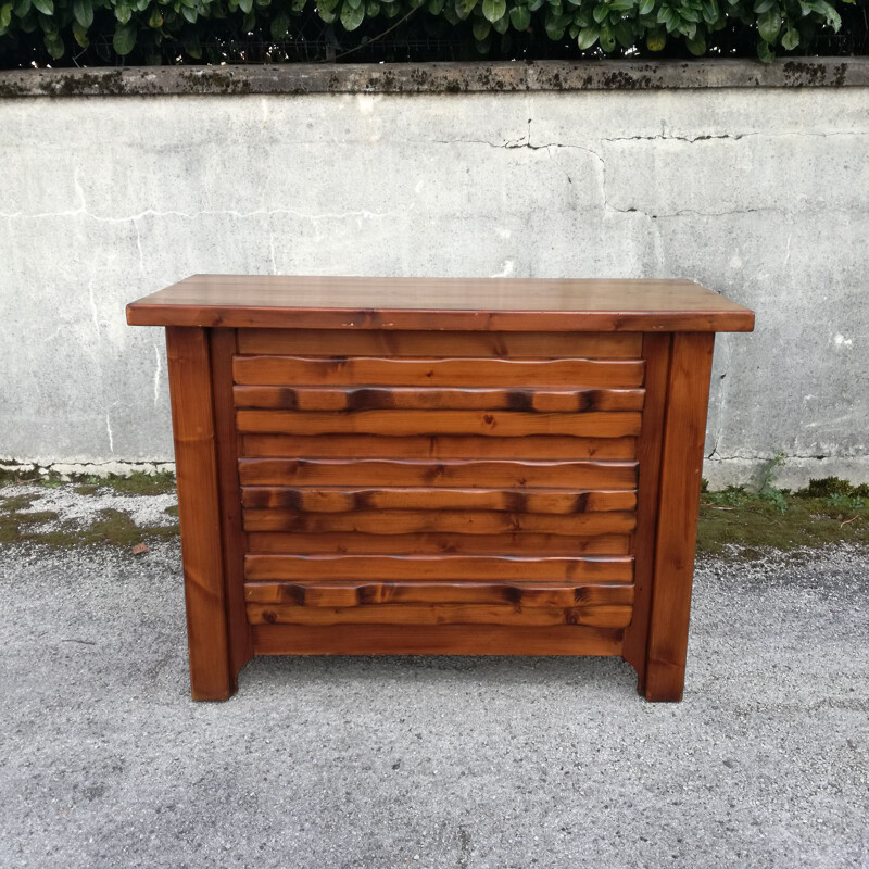 Vintage brustalist chest of drawers