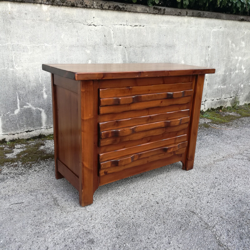 Vintage brustalist chest of drawers