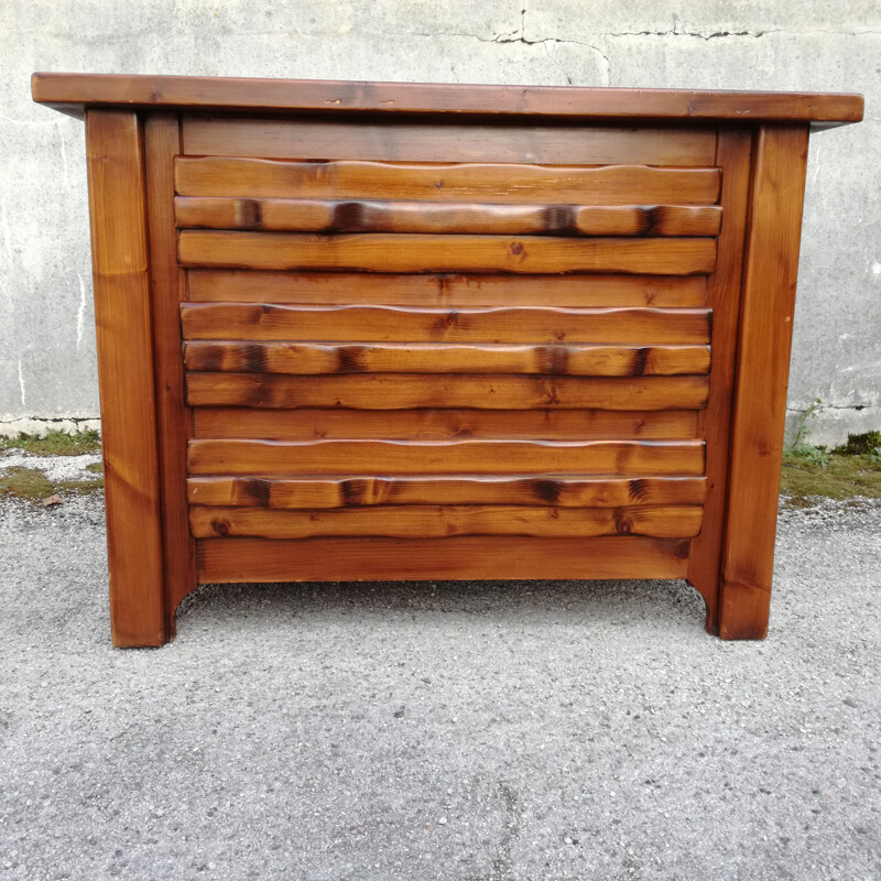 Vintage brustalist chest of drawers