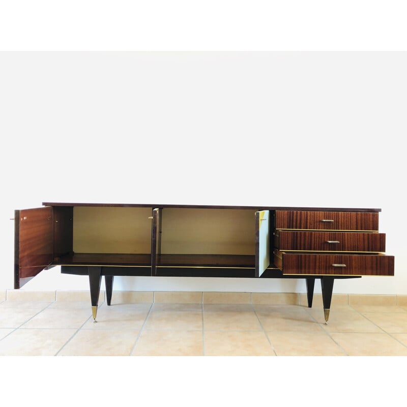 Vintage mahogany graphic sideboard 1965