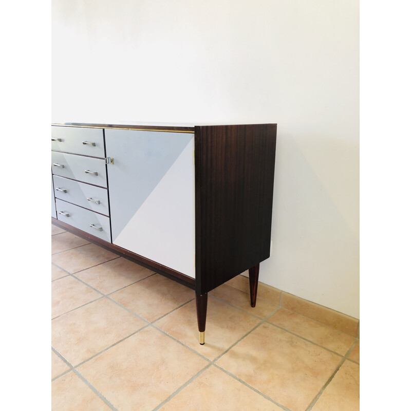 Vintage gray shade graphic sideboard 1965 
