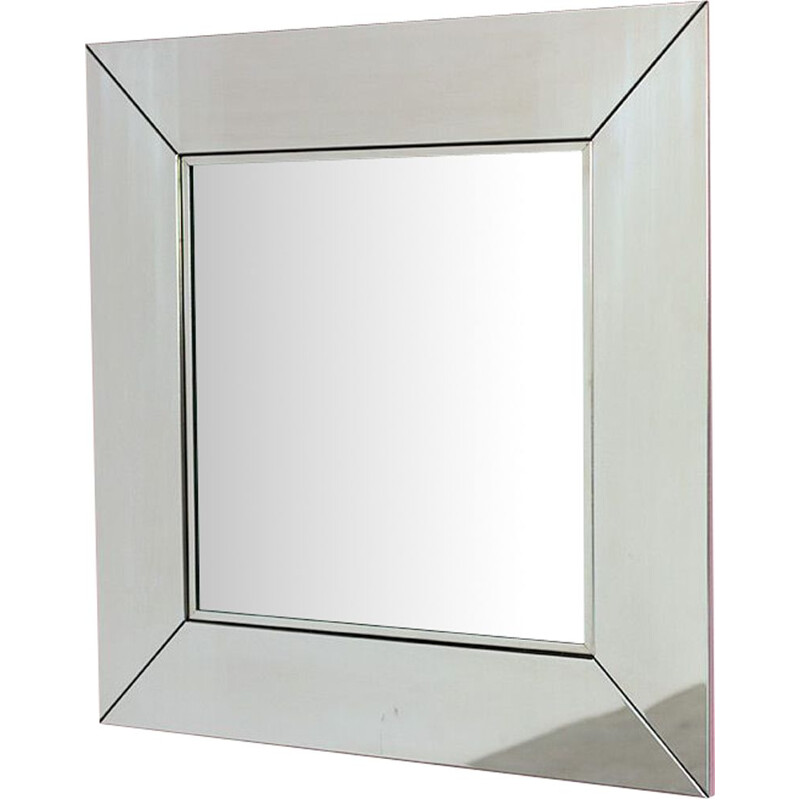 Vintage chrome mirror by Cidue, Italy 1970