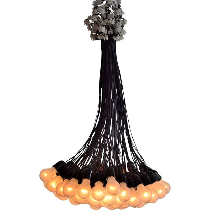 Vintage Chandelier 85 Lamps by Rody Graumans pour Droog Design, 1995