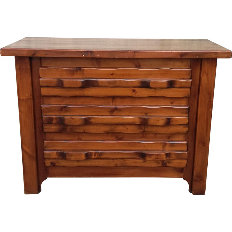 Vintage brustalist chest of drawers