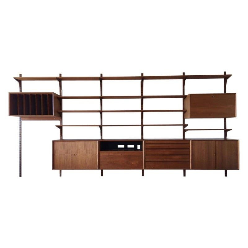 Vintage teak modular shelf by Poul Cadovius for Royal System 