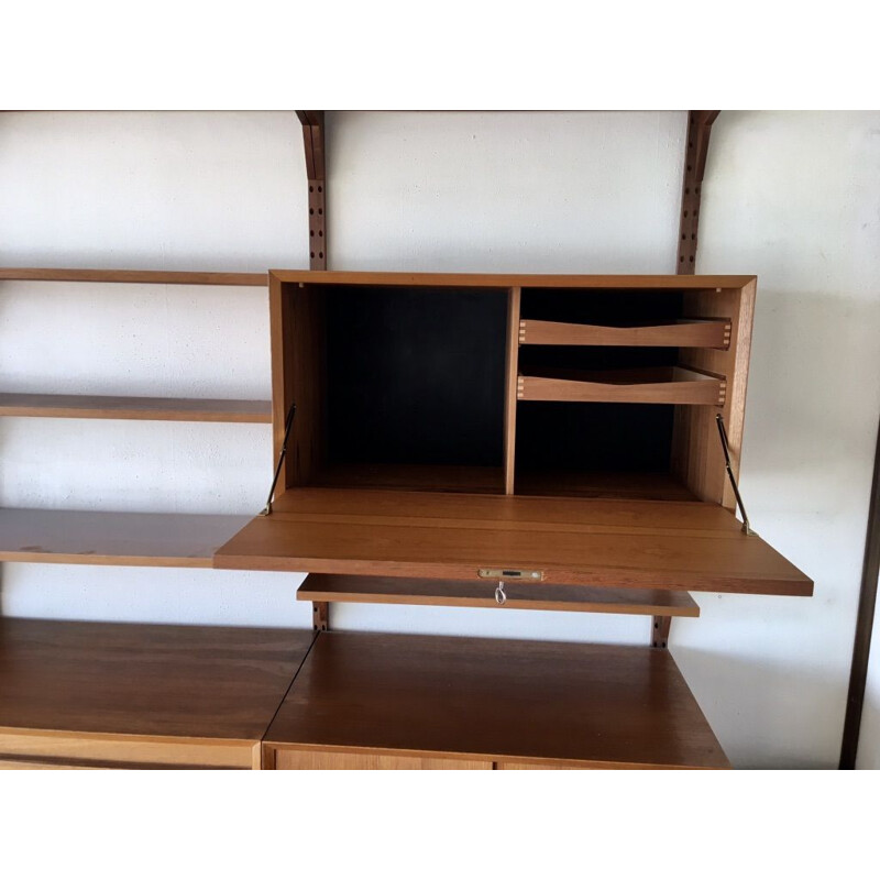 Vintage teak modular shelf by Poul Cadovius for Royal System 